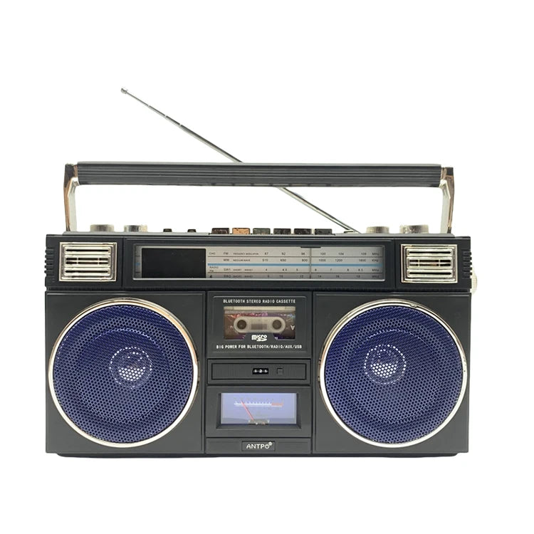 Enceinte Bluetooth Rétro Années 80 - Speaker Sans Fil Vintage