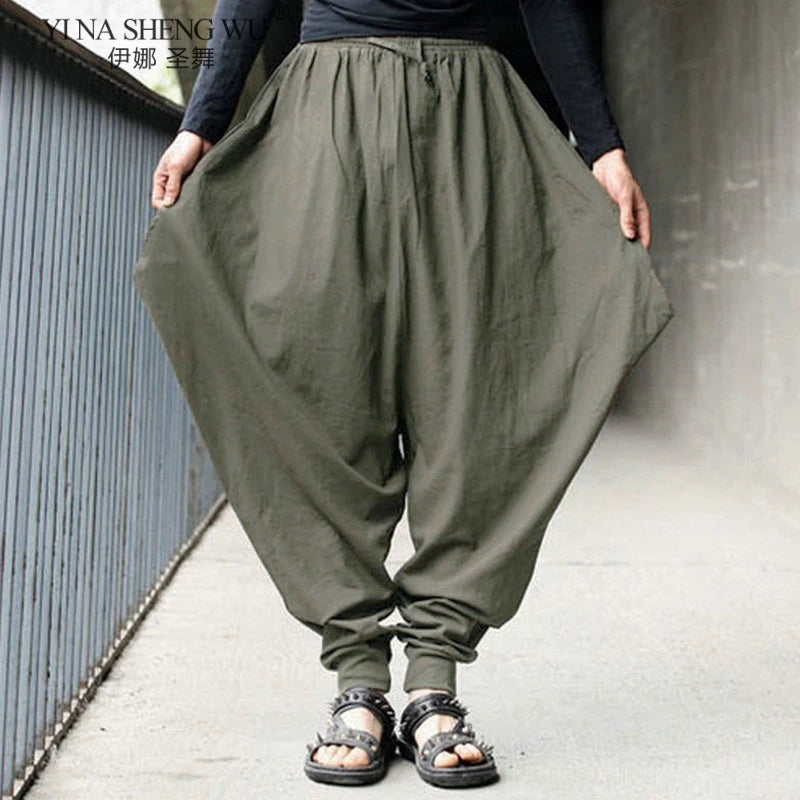 Pantalon Hakama Homme Samouraï - Style Chinois Hip Hop