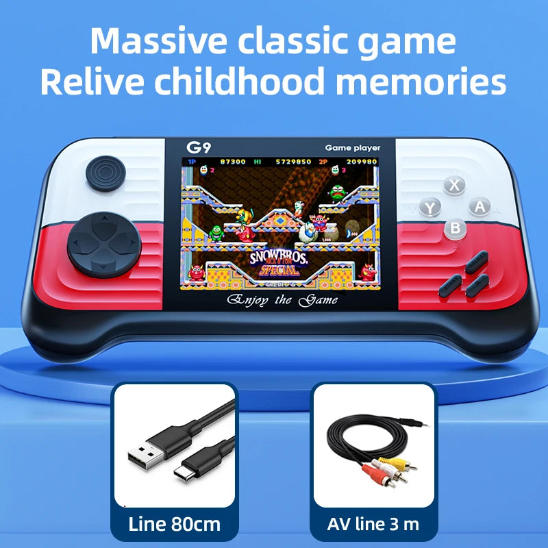 Console Jeux Portable G9 Rétro - 666 Jeux Arcade 2 Joueurs