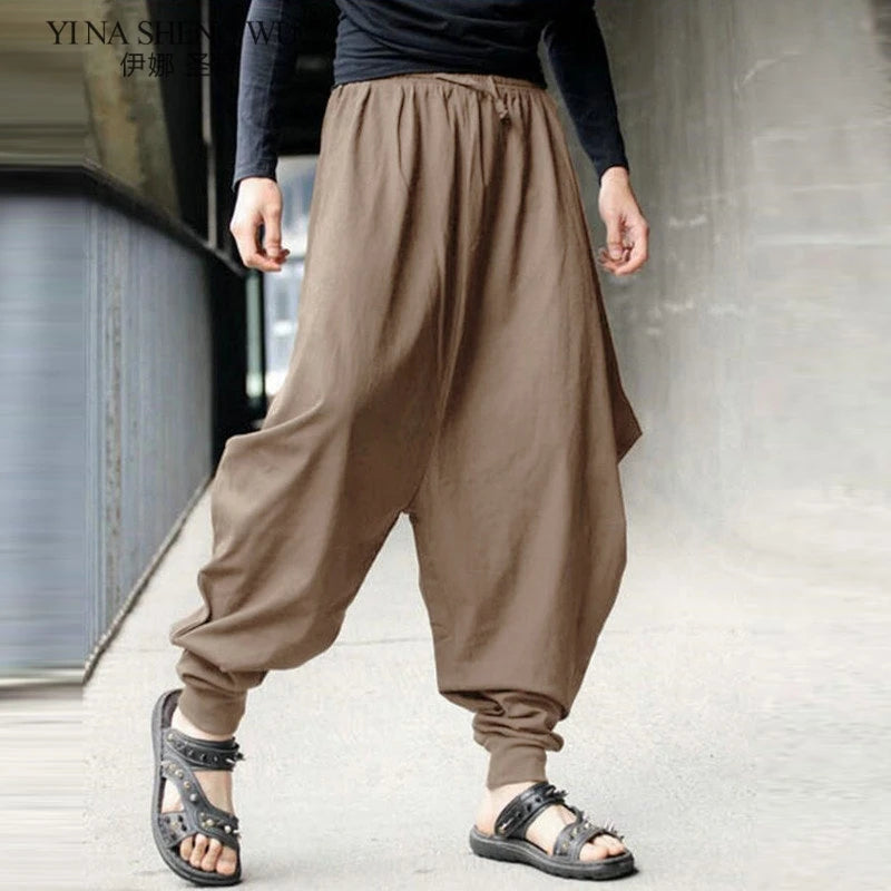 Pantalon Hakama Homme Samouraï - Style Chinois Hip Hop