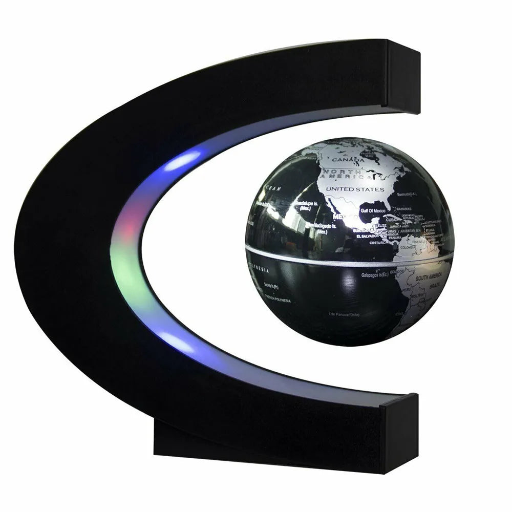 Globe Terrestre Lévitation Magnétique LED - Lampe Décorative Antigravité Maison