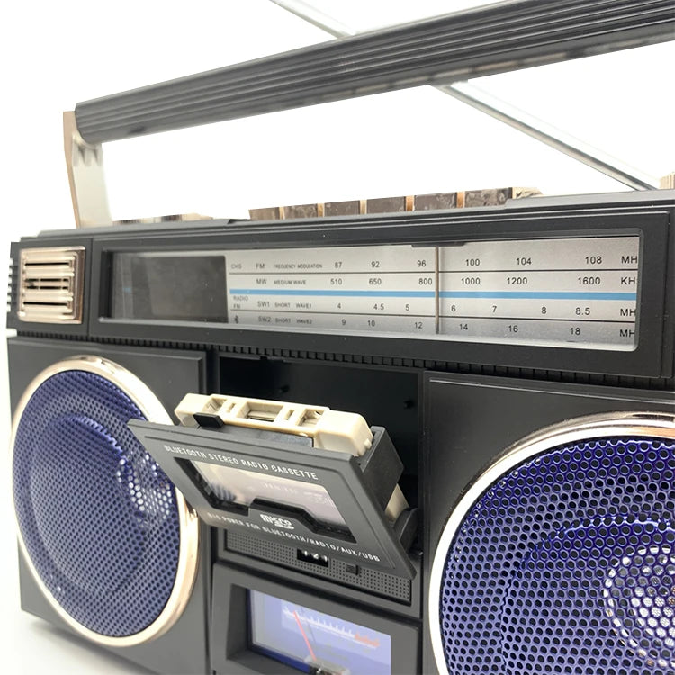 Enceinte Bluetooth Rétro Années 80 - Speaker Sans Fil Vintage