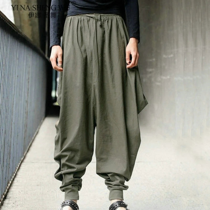 Pantalon Hakama Homme Samouraï - Style Chinois Hip Hop