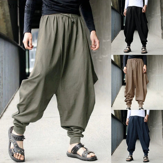 Pantalon Hakama Homme Samouraï - Style Chinois Hip Hop