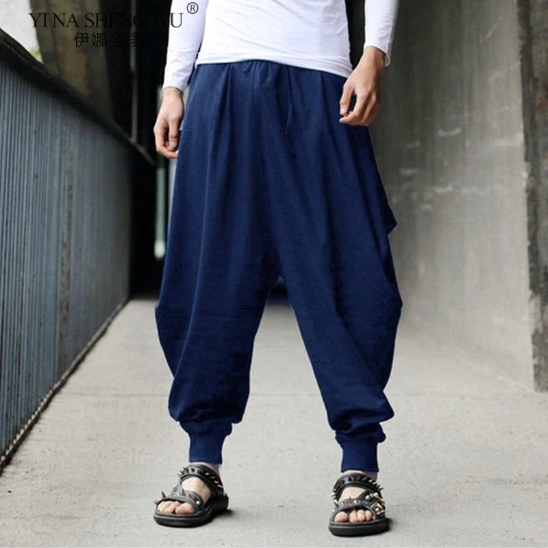 Pantalon Hakama Homme Samouraï - Style Chinois Hip Hop