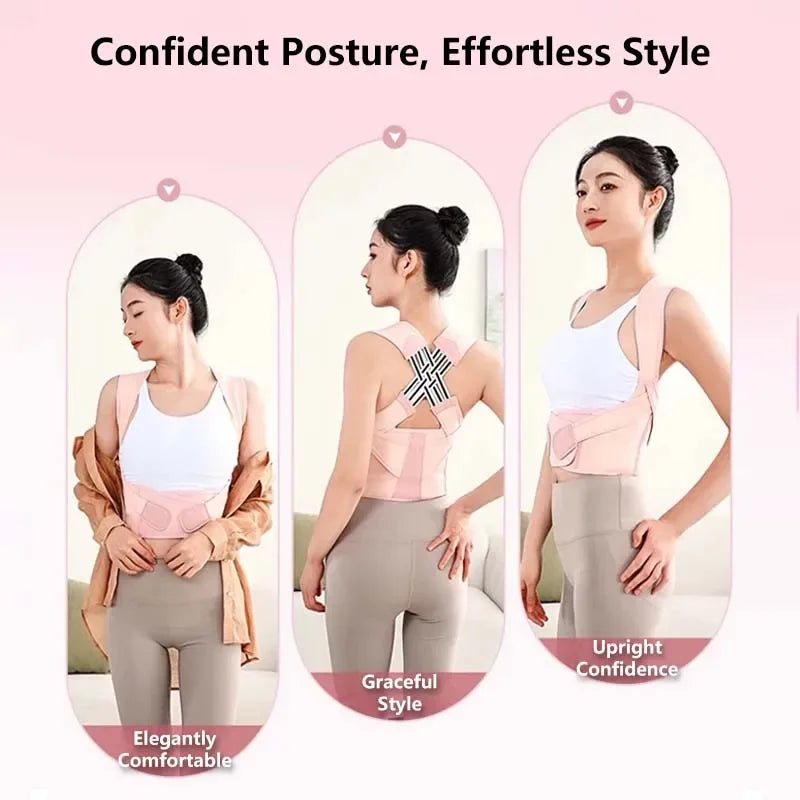 Correcteur de Posture Dos Réglable - Ceinture Soutien Colonne Vertébrale Abdominale Unisexe