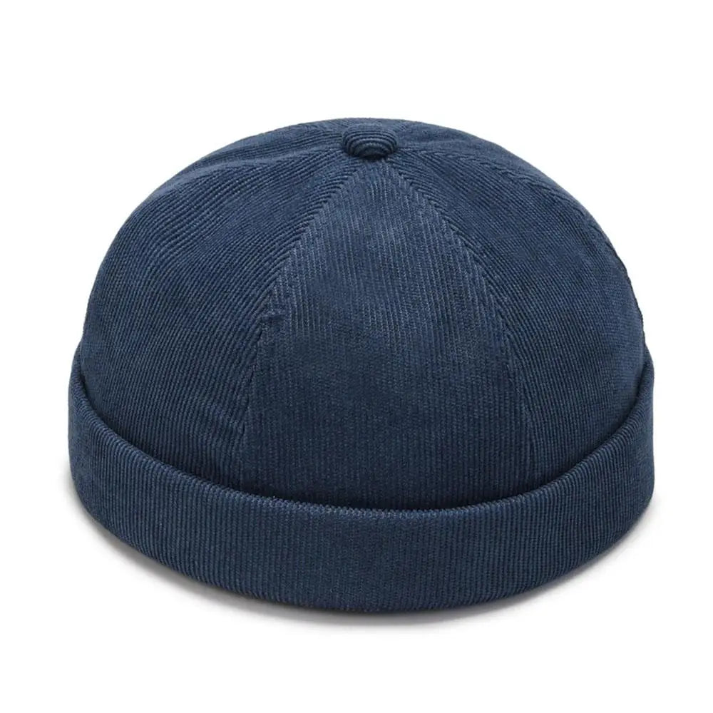 Bonnet Docker Rétro Coton Unisexe - Casquette Sans Bord Réglable