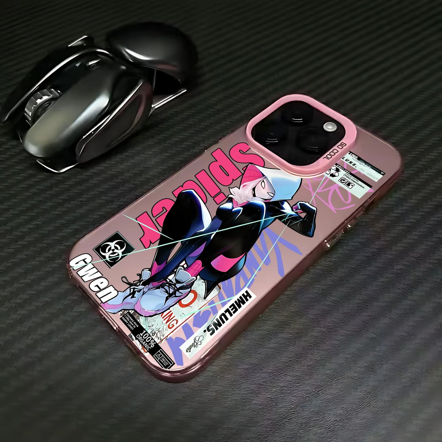 Coque iPhone Spider-Man Antichoc Mat - Protection Premium 16 15 14 13 12 11 Pro Max