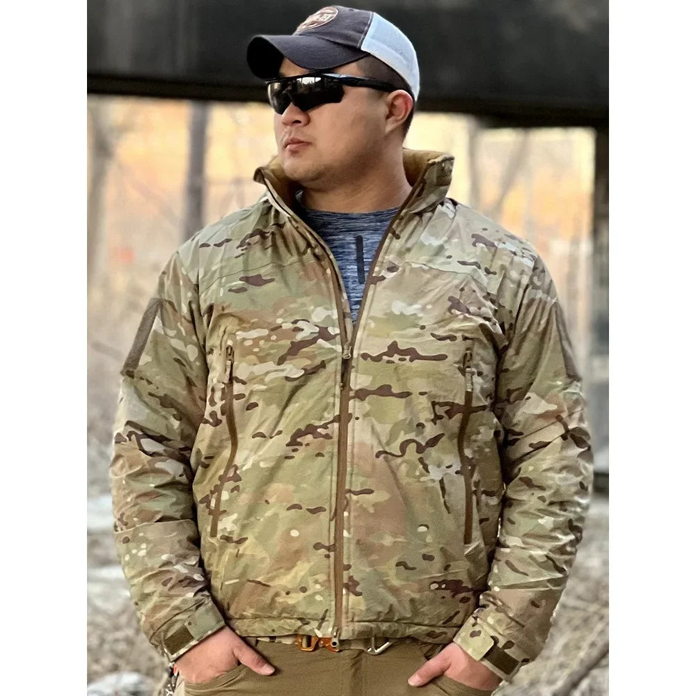 Veste Hiver Niveau 7 Tactique Homme - Doudoune Militaire Imperméable Chasse Randonnée