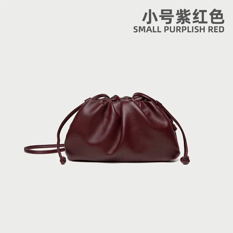 Sac à main en cuir PU souple pour femme, petit sac à bandoulière, sac messager, haute qualité, luxe, mode féminine, initié