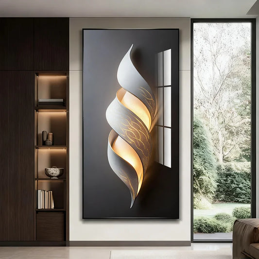 Tableau Mural Minimaliste Moderne - Peinture Abstraite Luxe Couloir Salon