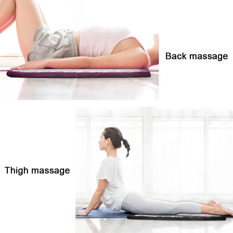 Tapis Acupression Massage Yoga + Oreiller - Soulage Douleur Stress Dos