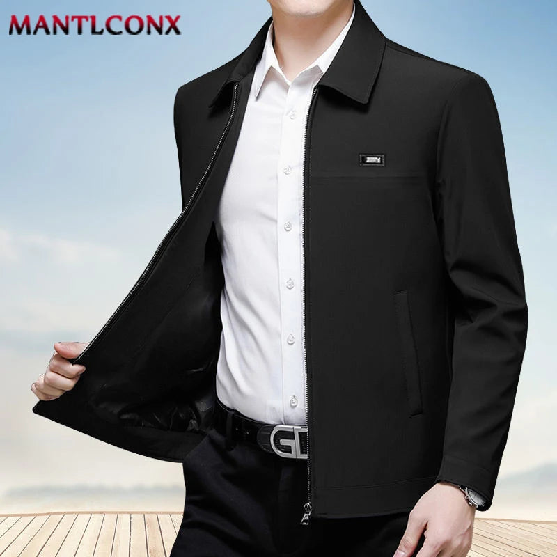 Veste Blazer Affaires Homme Luxe - Manteau Formel Bureau Social Décontracté Printemps