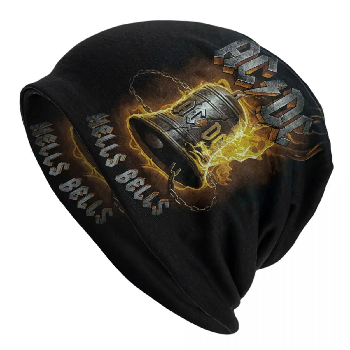 Bonnet Rétro Rock AC/DC - Tricot Hiver Heavy Metal Unisexe