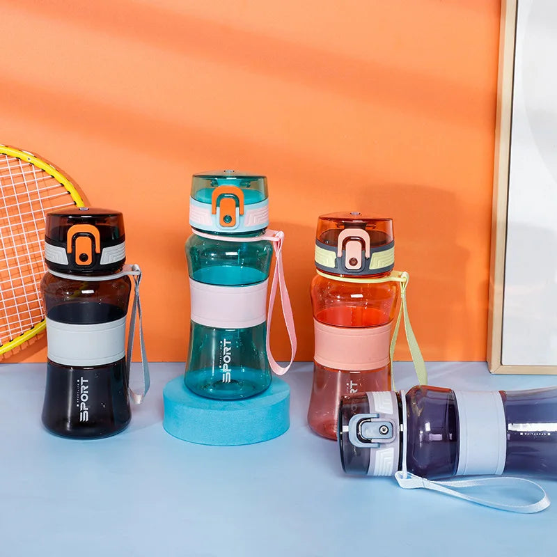 Bouteille Eau Sport Enfants 650ml - Gourde Tritan Sans BPA Anti-Fuite École