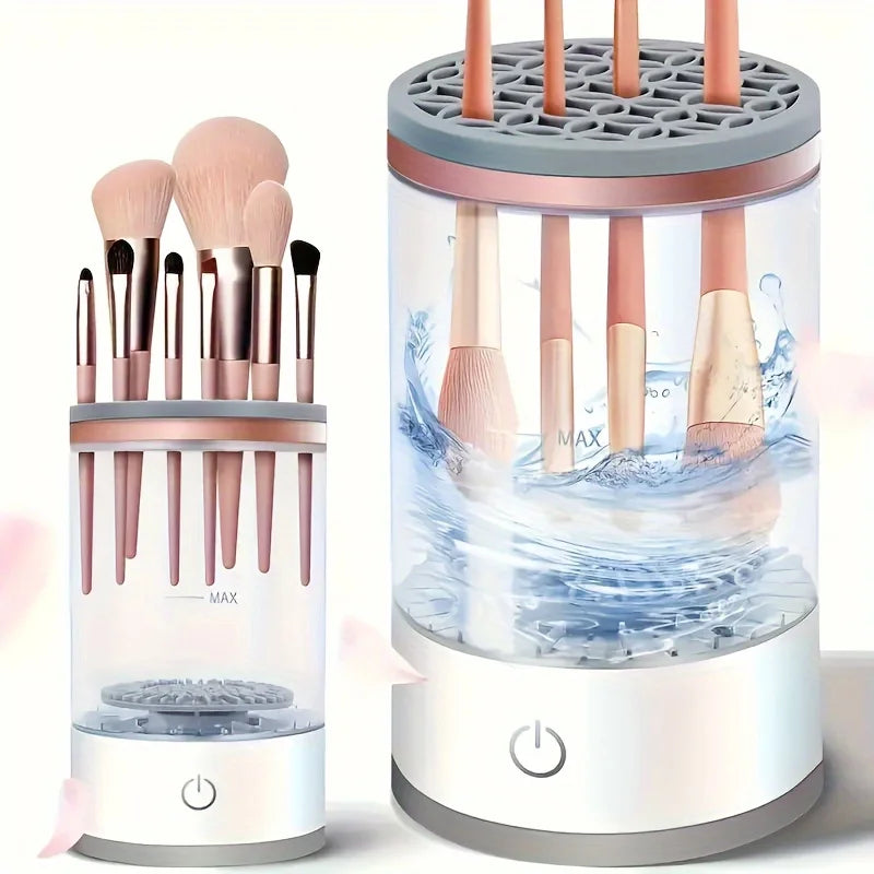 USB Makeup Brush Cleaner - Automatic Washer and Dryer Without Battery