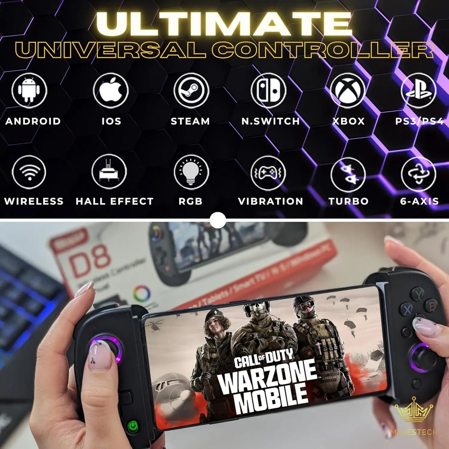 Contrôleur Jeu Mobile iPhone Android - Joystick Xbox Cloud Gaming PS