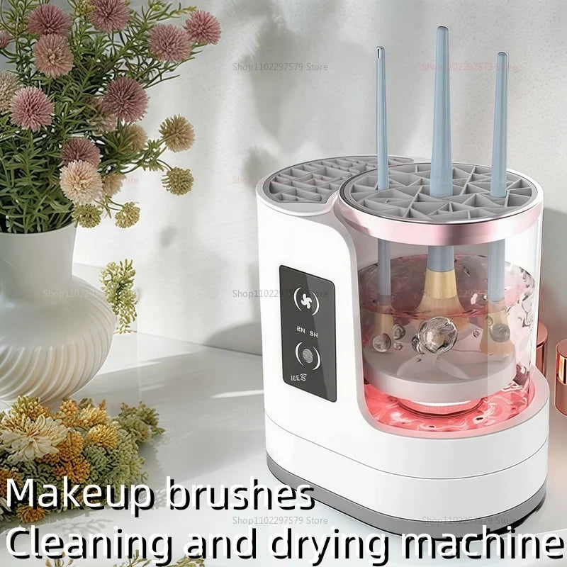 Electric Makeup Brush Cleaner Machine Beauty Tool Accessories USB Charging Makeup Brush Cleaner and Dryer Holiday Gift for Ladies