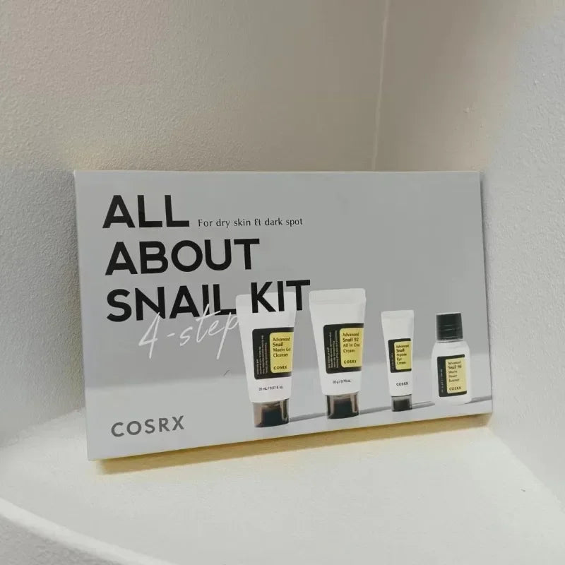 COSRX Ensemble Mucine Escargot 4 Pièces - Kit Complet Hydratant Anti-Âge