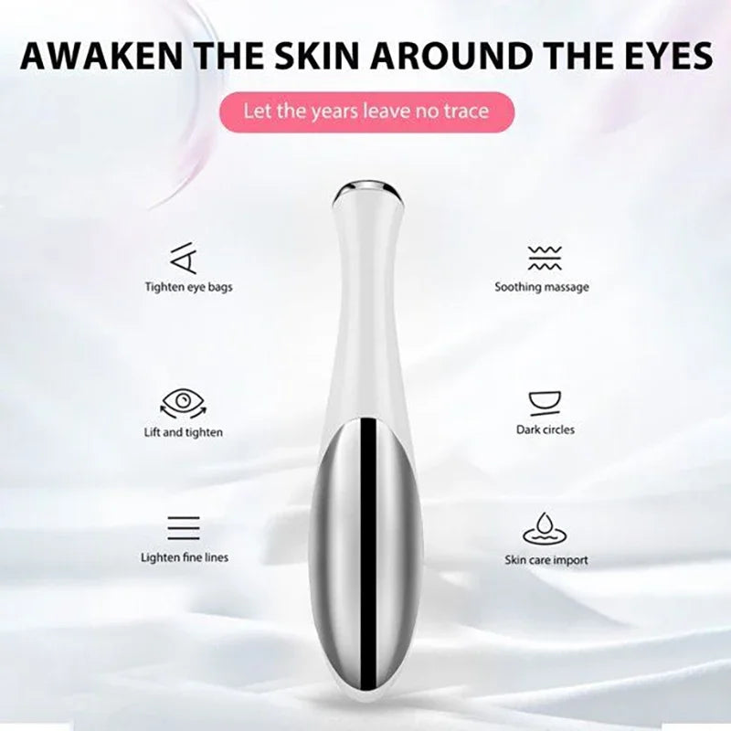 Electric Eye Massage Pen - Portable Battery Anti-Fatigue Face Massager