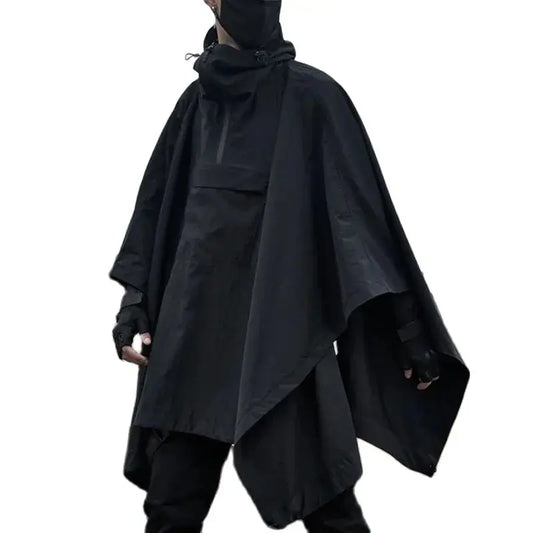 Veste Pluie DulTechwear Multifonction Unisexe - Imperméable Camping Surdimensionné Capuche Everak