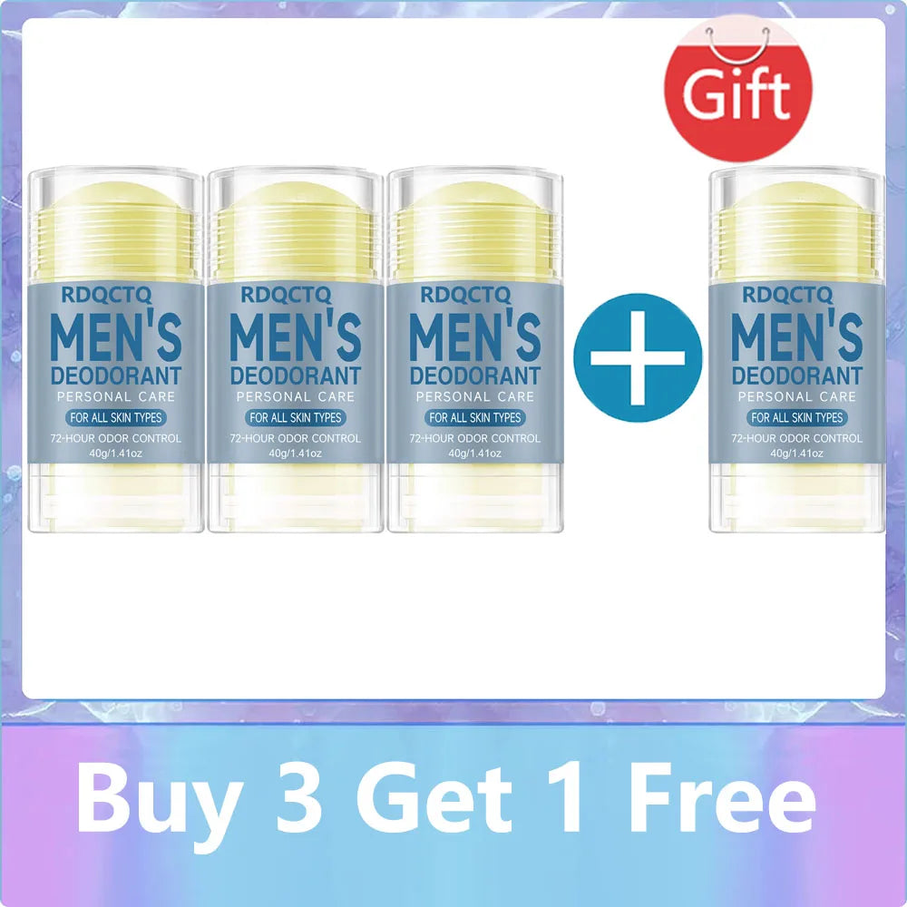 Natural Deodorant for Men with Eucalyptus Charcoal - 48-Hour Protection Without Streaks