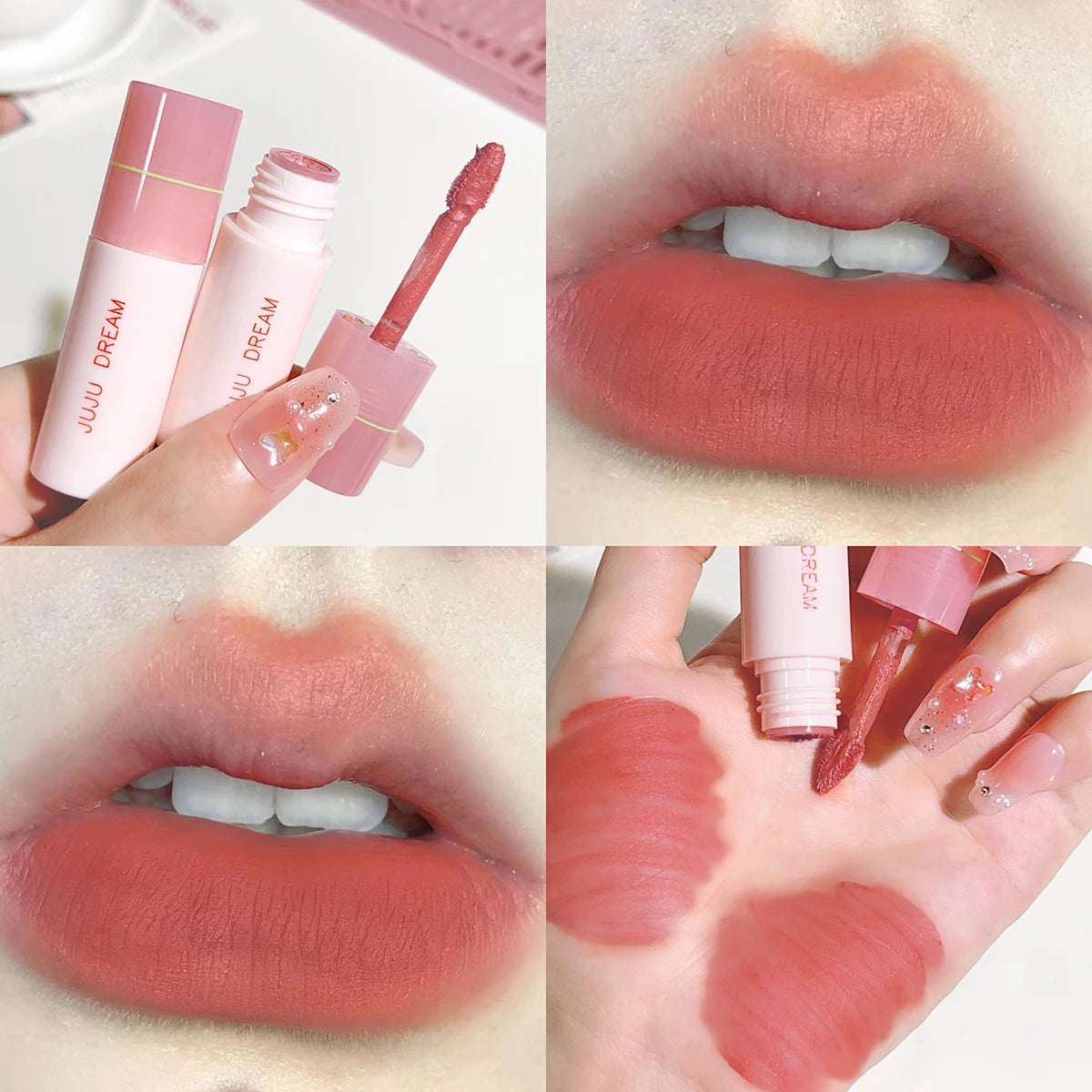 JUJU DREAM Rouge à Lèvres Mat - 6 Couleurs Velours Longue Tenue