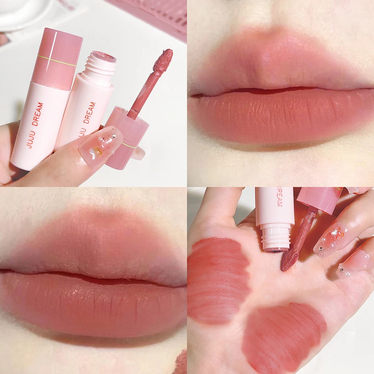 JUJU DREAM Rouge à Lèvres Mat - 6 Couleurs Velours Longue Tenue