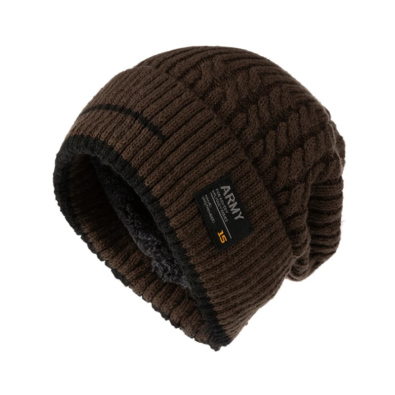 Bonnet tricoté pour hommes et femmes, Bonnet épais, Skullies, hiver 2023