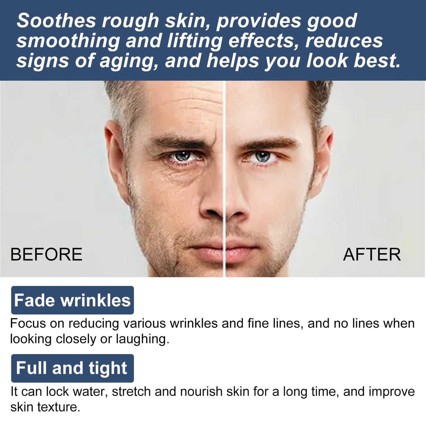 6 in 1 Men's Face Moisturizer - Anti-Aging Collagen