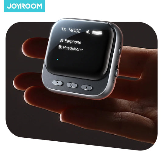 Adaptateur Bluetooth 5.4 Joyroom 2-en-1 Voiture - Émetteur Récepteur AUX LED