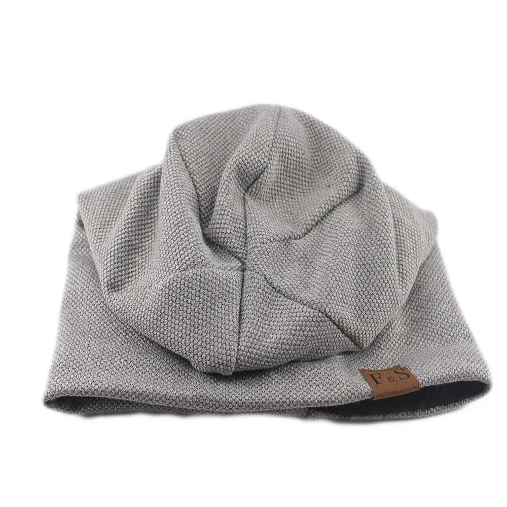 Mode Bonnet chapeau pour hommes et femmes automne tricoté couleur unie Skullies bonnets printemps décontracté doux Turban chapeaux Hip Hop Bonnet