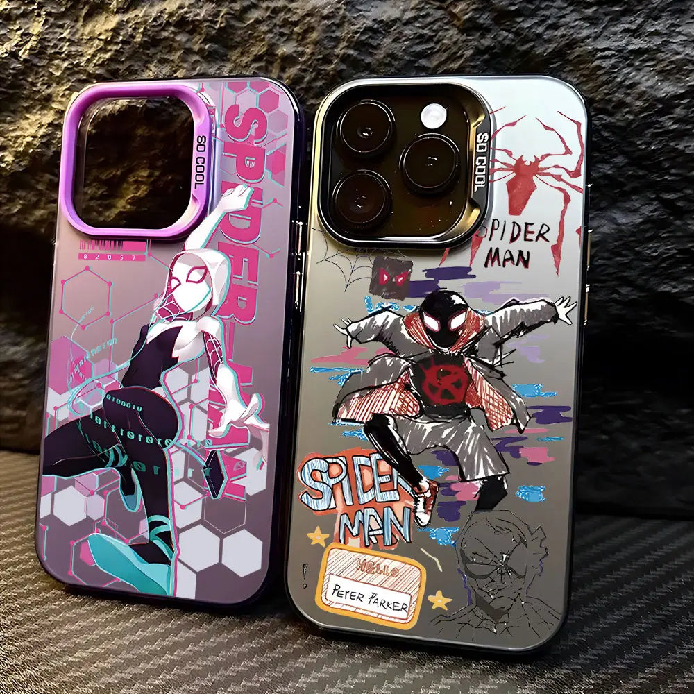 Coque iPhone Spider-Man Antichoc Mat - Protection Premium 16 15 14 13 12 11 Pro Max