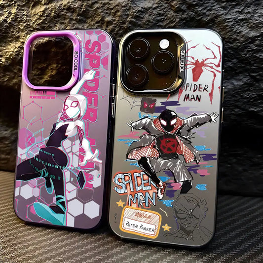 Coque iPhone Spider-Man Antichoc Mat - Protection Premium 16 15 14 13 12 11 Pro Max