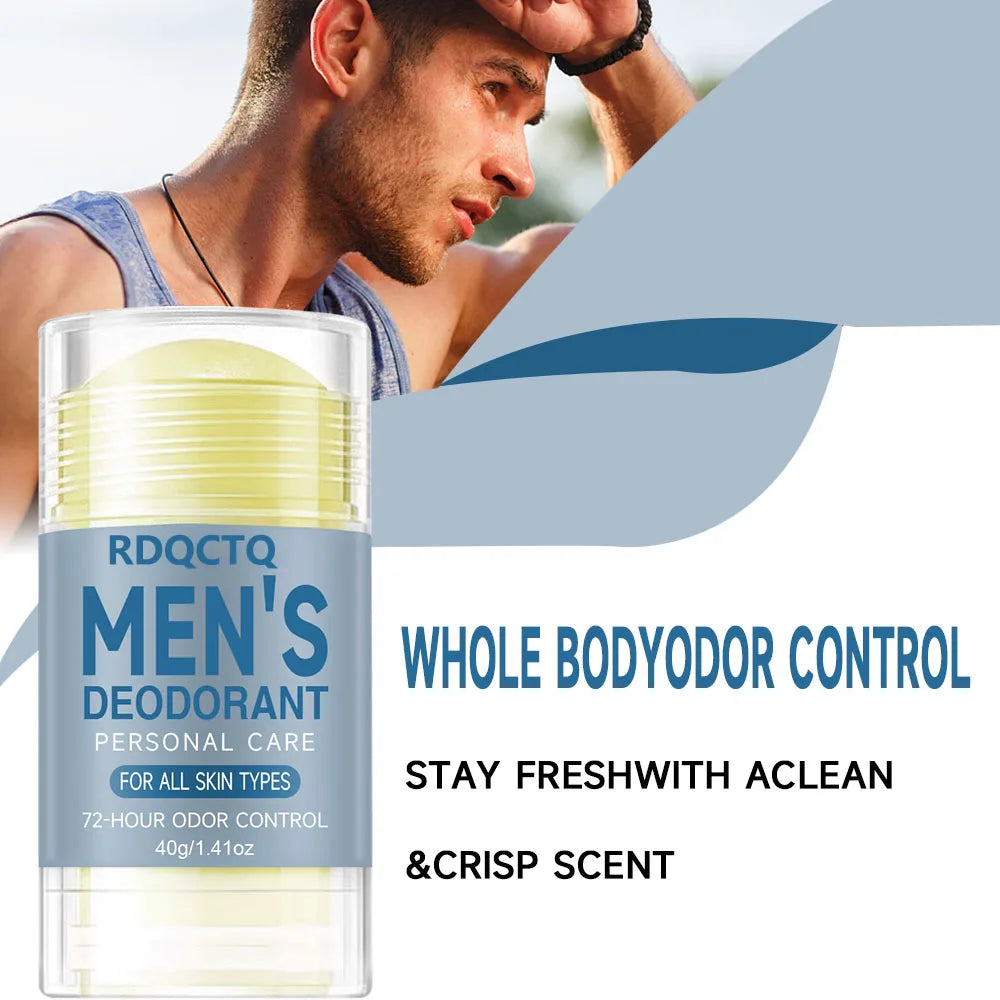 Natural Deodorant for Men with Eucalyptus Charcoal - 48-Hour Protection Without Streaks