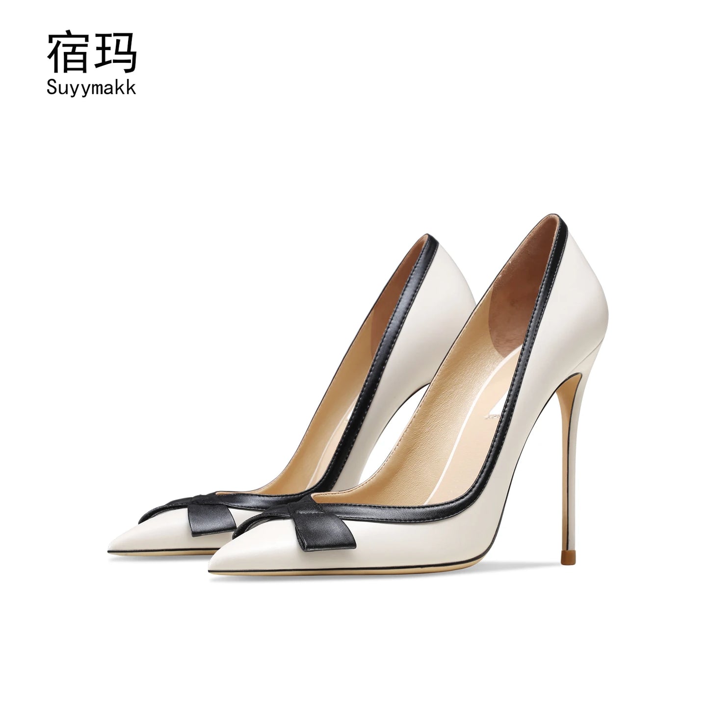 Escarpins Talons Hauts Nœud Papillon - Chaussures Luxe Soirée Femme