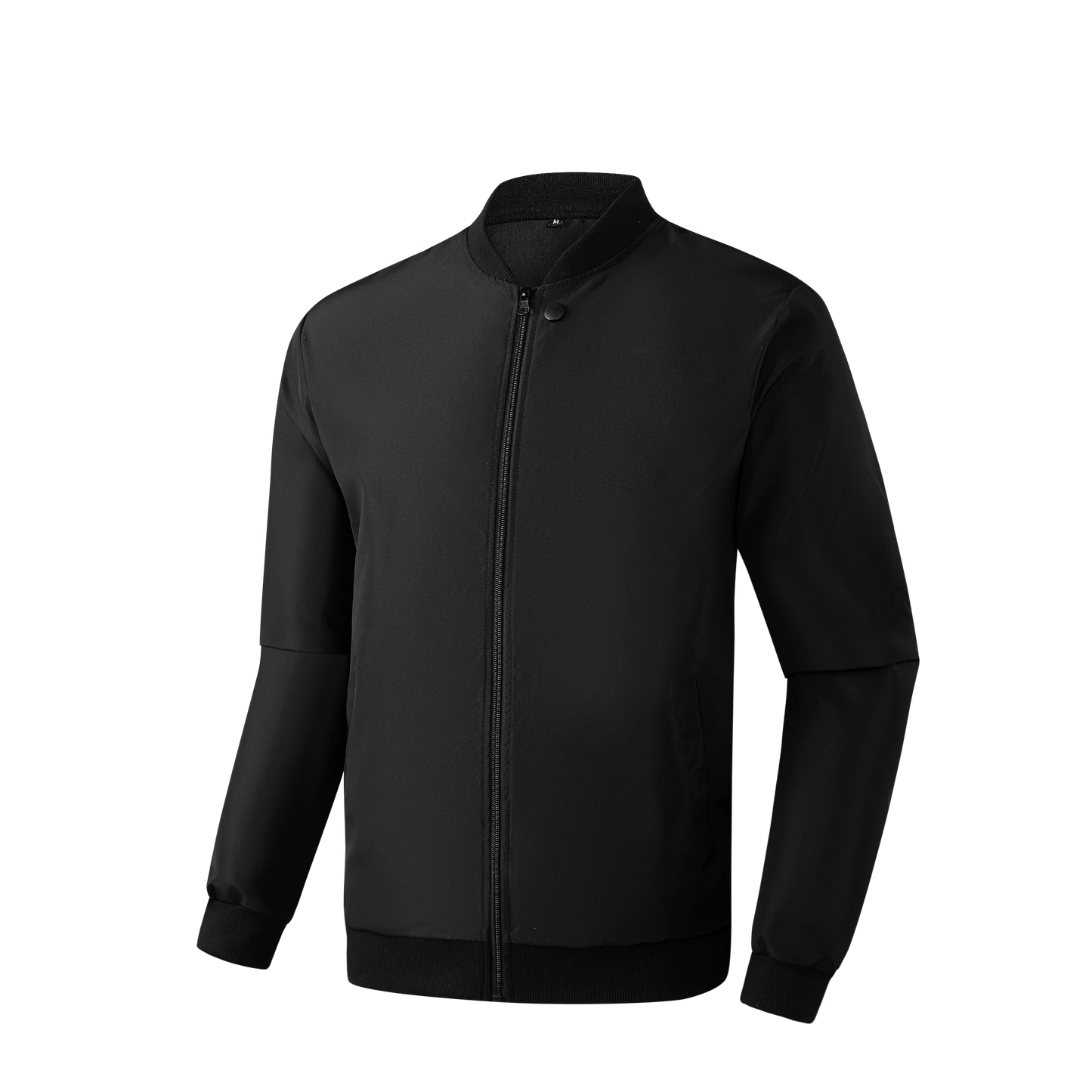 Veste Baseball Homme Printemps Automne - Blouson Court Ample Décontracté Couleur Unie 2025