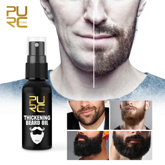 Natural Beard Essential Oil 30ml - Hydrates Nourishes Shine for Men