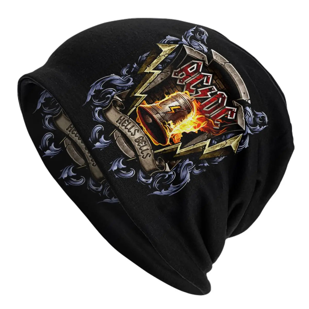 Bonnet Rétro Rock AC/DC - Tricot Hiver Heavy Metal Unisexe