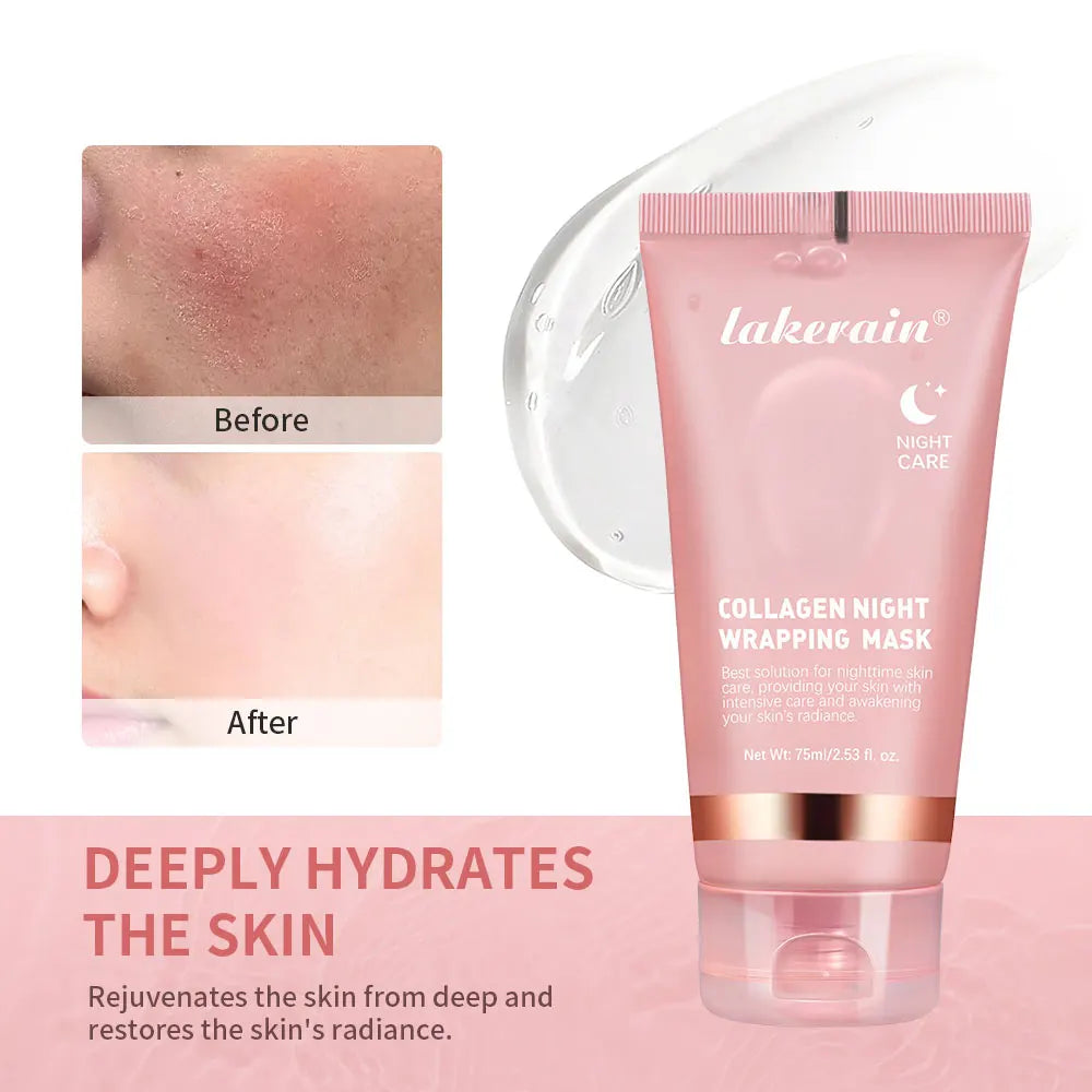 Masque Coréen Collagène Profond - Pelable Anti-Rides Lifting Nuit Bio