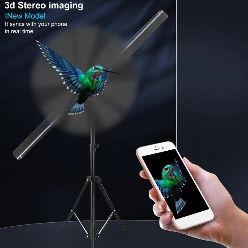 Projecteur Hologramme WiFi 3D Panneau LED - Décoration Fête Mariage Noël DIY