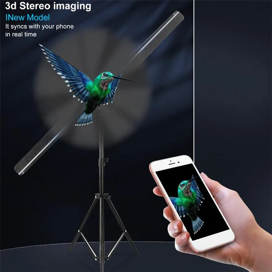 Projecteur Hologramme WiFi 3D Panneau LED - Décoration Fête Mariage Noël DIY