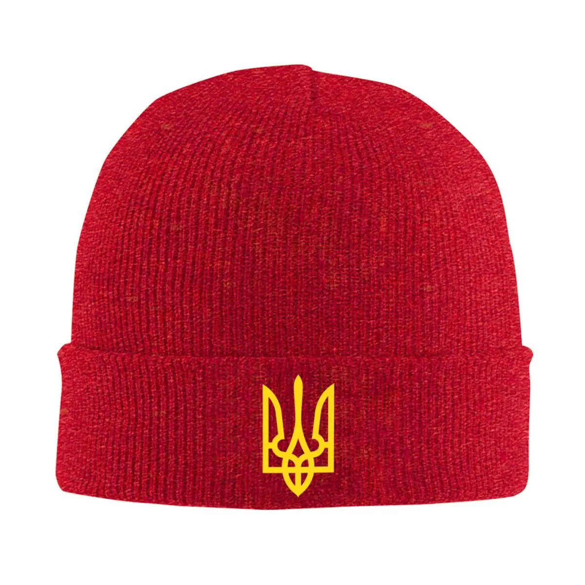 Bonnet ukrainien personnalisé chapeau mode tricot chapeau hommes unisexe adulte blason drapeau ukrainien chaud hiver Skullies bonnets casquettes