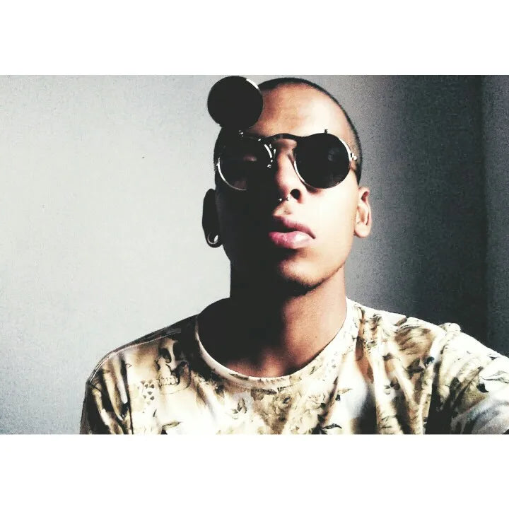 Lunettes Soleil Steampunk Rondes - Style Rétro Métal