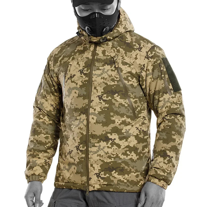 Veste Hiver Niveau 7 Tactique Homme - Doudoune Militaire Imperméable Chasse Randonnée