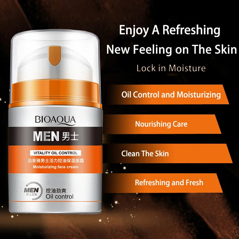 Men's Moisturizing Face Cream - Anti-Aging Sebum Control 50ml