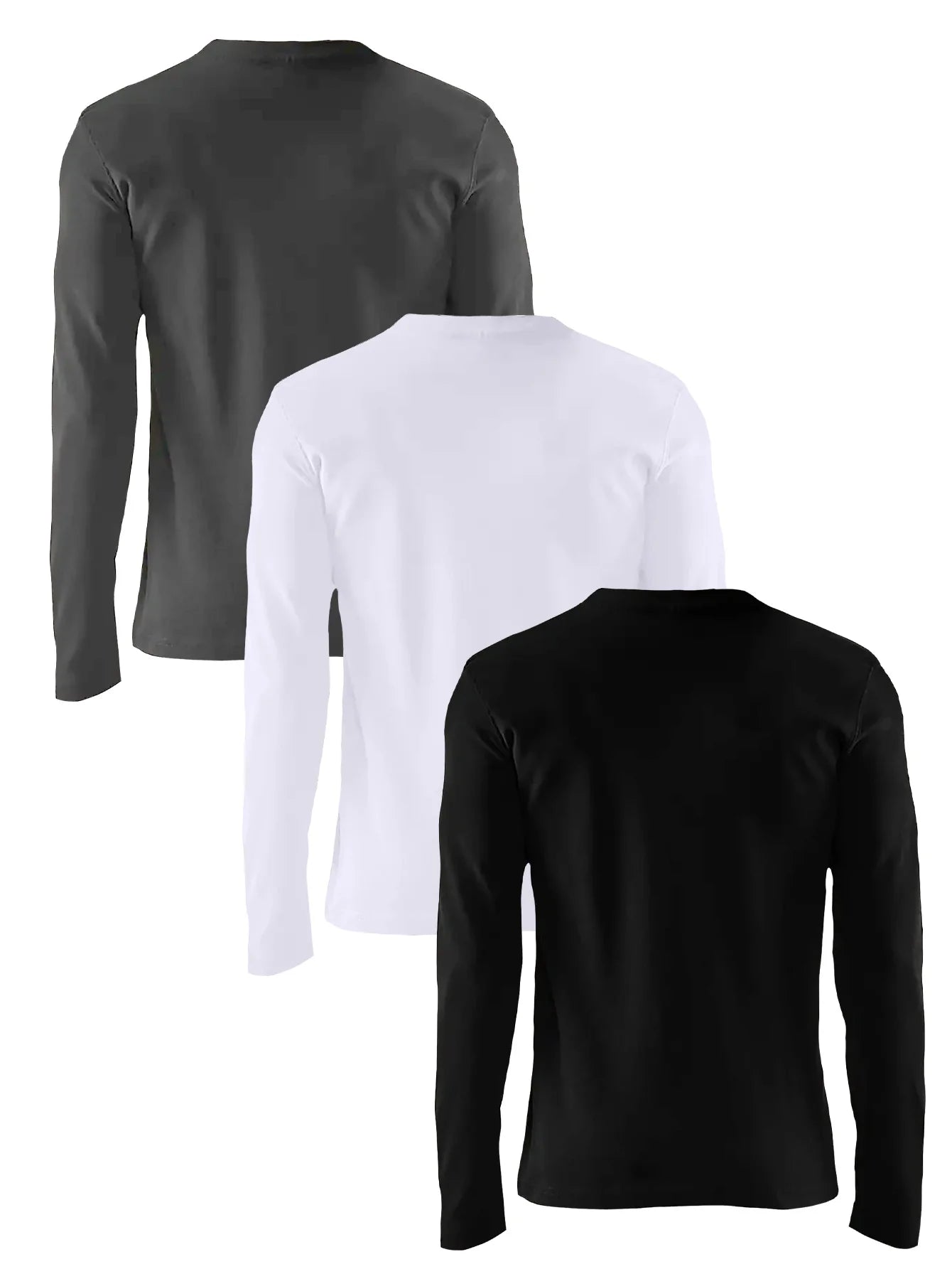 T-Shirt Homme Taureau Manches Longues - 100% Coton Col Rond Ample Grande Taille