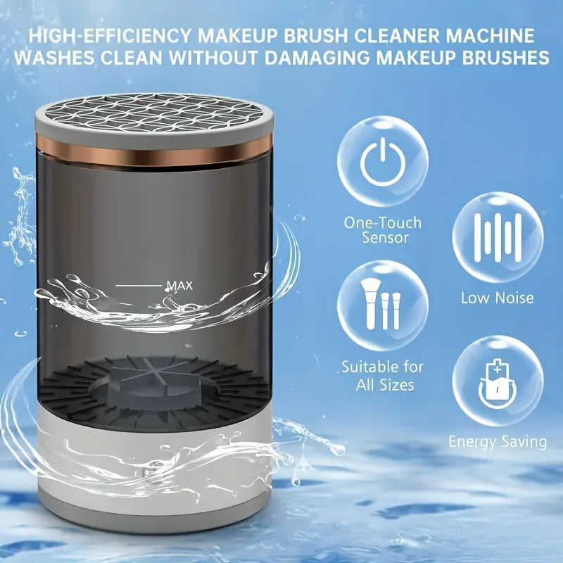 USB Makeup Brush Cleaner - Automatic Washer and Dryer Without Battery