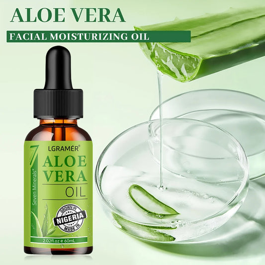 Aloe Vera Moisturizing Face Oil - Smooth Tender Skin Care Essence