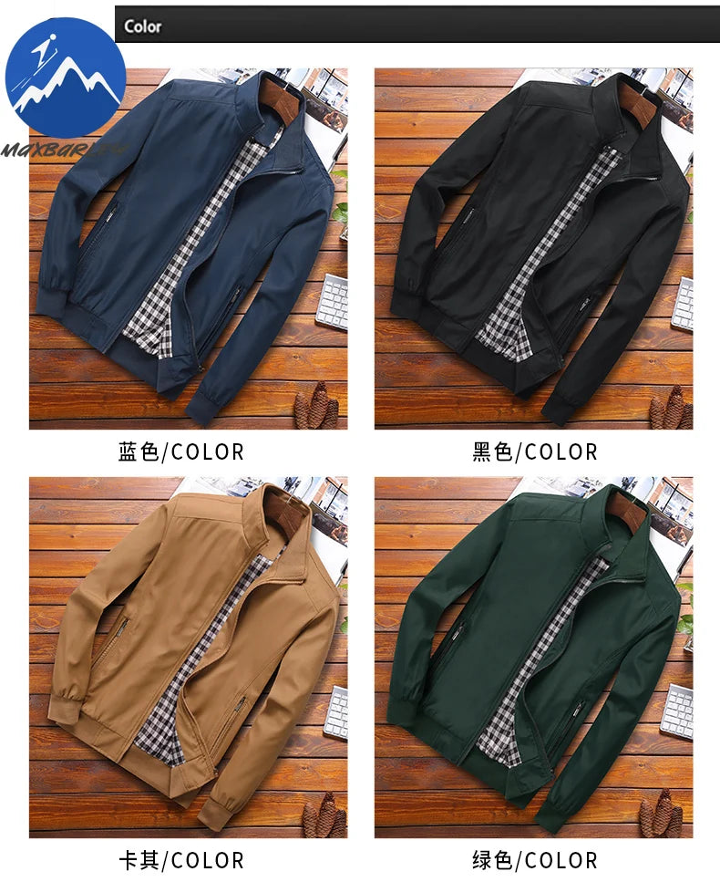 Veste Cargo Homme Printemps Automne - Blouson Baseball Mode Slim M-8XL